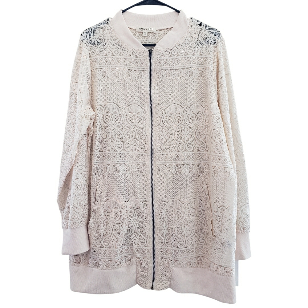 Living Doll Cream Lace Jacket